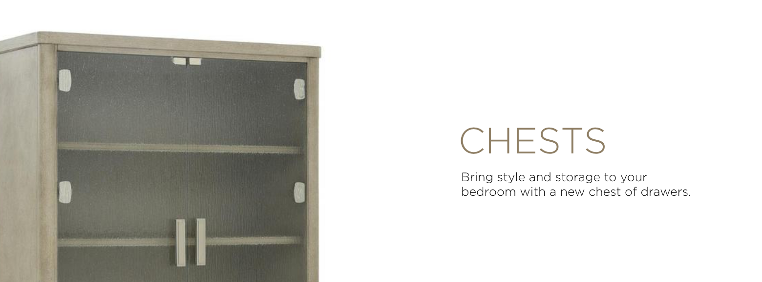 Chests. Keep your style and storage needs in mind. Find the perfect chest for your bedroom below.
